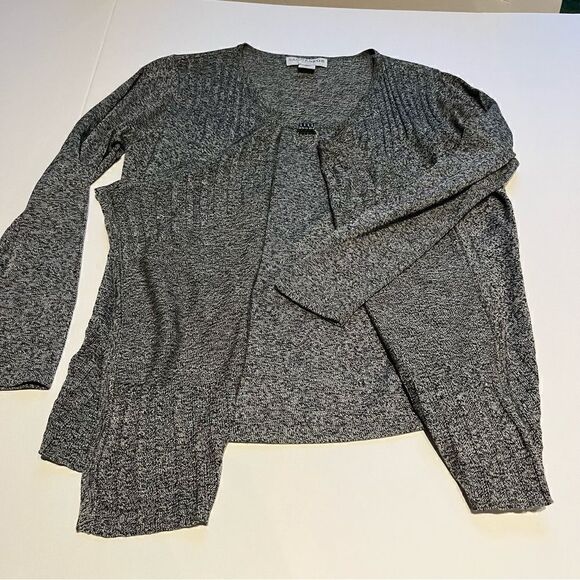 Sag Harbor Women's Cardigan with Tank under Black and Gray Flecked Size PL - Picture 11 of 11